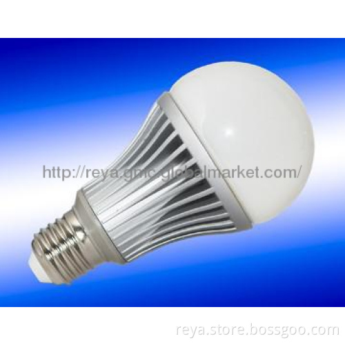 7W warm white LED Bulb - silver shell